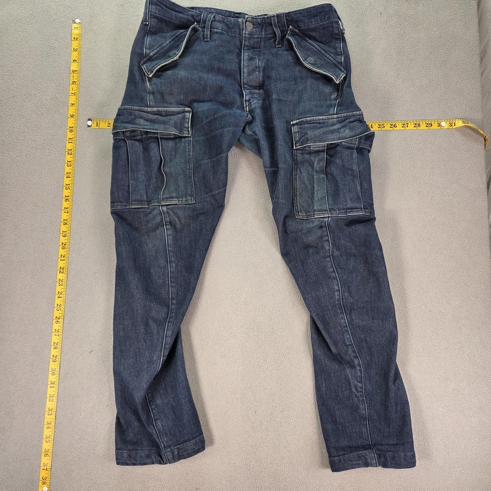 Levis Engineered Jeans Mens Dark Wash Blue Cargo Twisted Fits 32x30